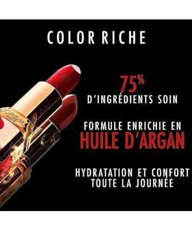 L'Or al Paris Color Riche Satin Smooth Lipstick Moisturising Pure Pigment Lip Colour With Omega 3 & Vitamin E 303 Rose Tendre 303 Rose Tendre 1 count (Pack of 1) - Buy Online on SooperMarket.com