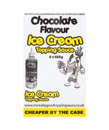 Mr. Really Good Chocolate Flavour Ice Cream Topping Sauce 660g x 1 Chocolate Flavour 1