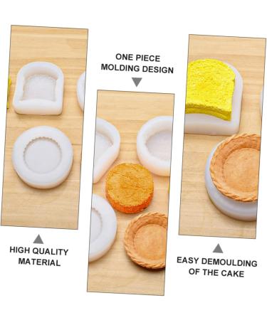 MAGICLULU 6 Pcs Cake Mold Silicone Baking Cup Cookie Cake Pan Cookie Silicone Cake Pan Ice Ball Mold Chocolate Making Mold Soap Candle Mold Mini Muffins Aroma White Bread Silica Gel Cake Pie Whitex3pcs 9X8X2.6CMx3pcs - Buy Online on SooperMarket.com