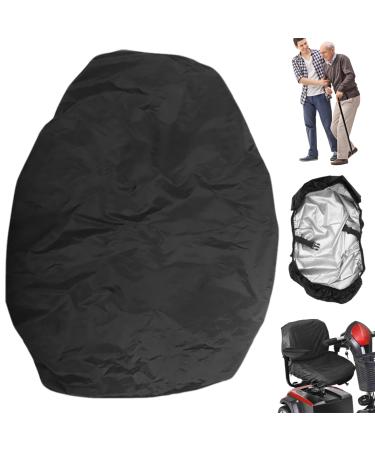 Wheelchairs Accessories Wheelchair Cover 39x20" Black Oxford Cloth Waterproof Mobility Scooter Cover with Four Elastic Wraps & Fastening Tapes for Electric Wheelchairs Mobility Scooter