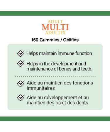 Nature's Bounty Adult Multivitamin Helps Maintain Bones and Immune Function 150 Gummies SUPPLEMENT - Buy Online on SooperMarket.com
