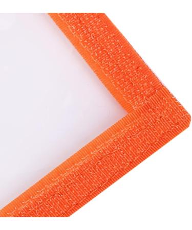 Fishing Lure Wraps 4 Pack - Clear PVC Bait Hook Covers for Safe Fishing - Medium Orange - Buy Online on SooperMarket.com