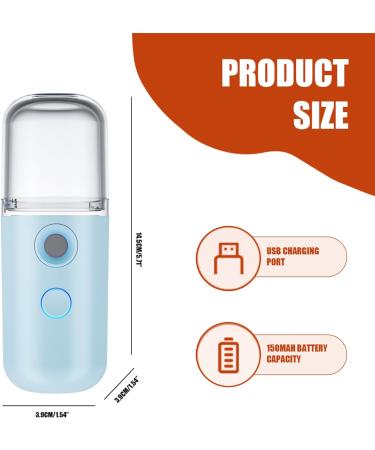 Mist Sprayer for Clothing Spray Fine Mist Mini Travel Steamers with Visual Water Tank USB Rechargeable Nano Mister Cordless Portable Spray Mist Bottle Mini Travel Steamers Mini Steamers Face Mister - Buy Online on SooperMarket.com