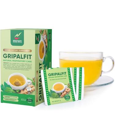 Gripalfit Respiratory Blend - Eucalyptus Leaves (Hojas de Eucalipto) Ginger (Jengibre) Cat's Claw (U a de Gato) Lungwort (Pulmonaria) Soldier's Herb (Matico) - 30 Tea Bags of Herbal Tea from Peru - Buy Online on SooperMarket.com