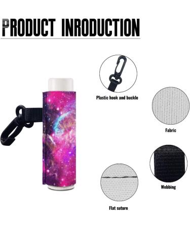 SCRAWLGOD Galaxy Print Lip Balm Holder Keychain Washable Lip Balm Sleeve keychain Chapstick Holder for Ourdoor Activities Wear-Resistant and Comfortable Set of 5 Galaxy Print 5 - Buy Online on SooperMarket.com