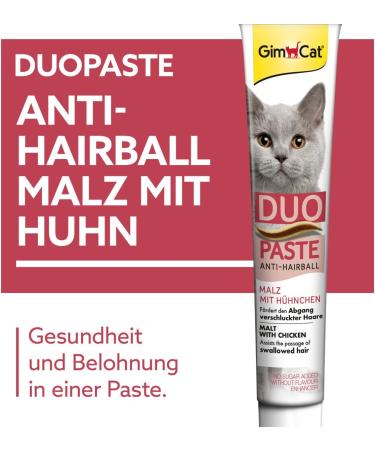 GimCat Duo Paste Anti-Hairball Malt & Chicken - 50g Cat Snack for Hairball Control | Shop Internationally - Buy Online on SooperMarket.com