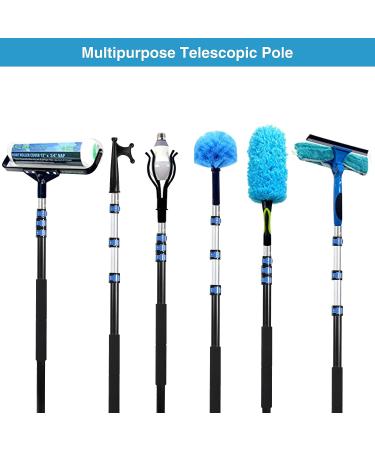 Lineslife Boat Hooks Floating | Telescoping 12ft Extendable Push Hook Pole | Lightweight Aluminum | Non-Slip Black - Buy Online on SooperMarket.com