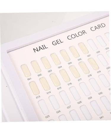 Mikinona 120 Nail Display Color Card Paint Sample Cards Nail Book Nail Art Display Book Nail Polish Color Chart Nail Display Book Nail Gel Polish Nail Tips Color Chart Hair Paper Coating - Buy Online on SooperMarket.com