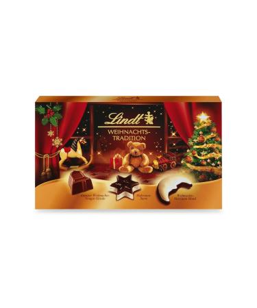 Lindt chocolate Christmas tradition Pralin s 2023 |137 G |6 Christmas chocolates in 3 different varieties |Chocolate gift for Christmas |Praline gift 137 g (1 Pack)