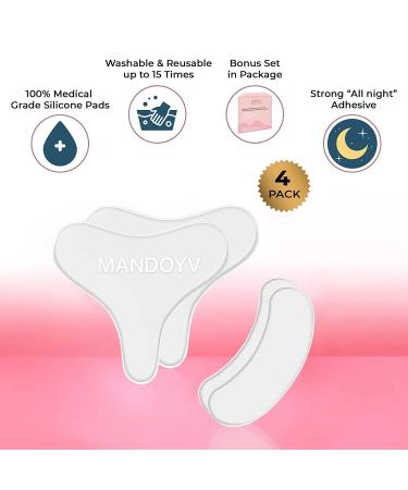 MANDOYV Chest & Neck Wrinkle Pads - Set of 4 Silicone Antiwrinkle Patches - Buy Online on SooperMarket.com