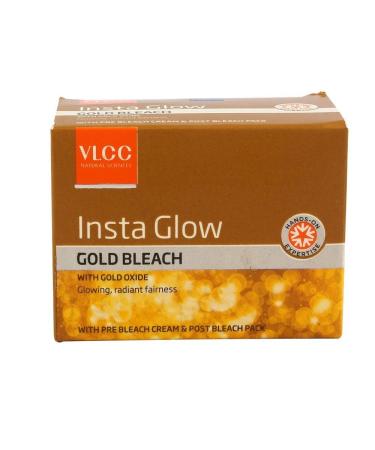 VLCC Insta Glow Gold Bleach Pack of 2 - 30g | Natural Sciences for Radiant Skin - Buy Online on SooperMarket.com
