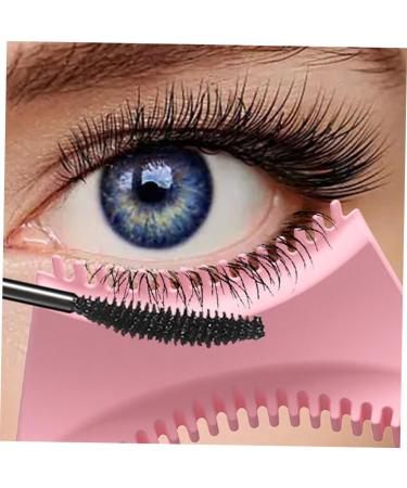 BELLIFFY 2pcs Mascara Brush Eyeliner Applicator Tool Massaging Eye Mask Eyeshadow Stencil Pink - Buy Online on SooperMarket.com