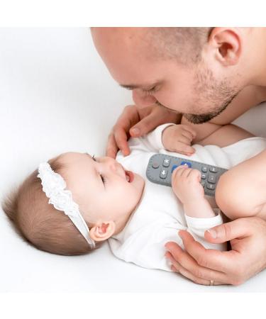 Remote-Controlled Silicone Bathing Toys for 3-Month-Olds - Dental Aid & Soothing Bite Rings (2-Set) in Black & Gray - Buy Online on SooperMarket.com