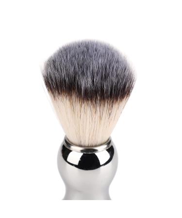 Premium Men's Shaving Brush - Soft Bristles Handcrafted Silver Handle Ideal for Salon & Home Use - Buy Online on SooperMarket.com