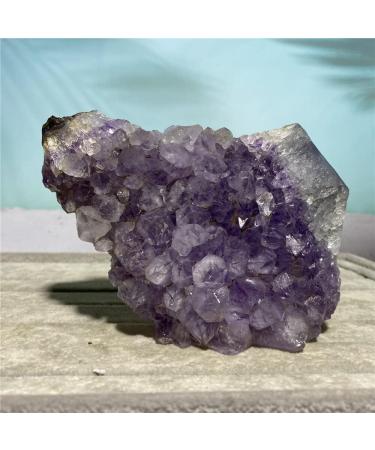 Natural Crystal Rough Amethyst Stone Natural Crystal Geode Specimen Rew Reiki Feng Shui Wicca Living Home Decorative Room - Buy Online on SooperMarket.com