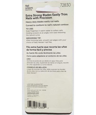 Sally Hansen Curved Nail Scissors - Extra Strong Precision Cutting for Perfect Nails - Buy Internationally - Buy Online on SooperMarket.com