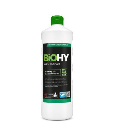 Biohy floor cleaner (1l bottle) |Concentrate for all cleaning devices and all hard floors |Pleasant smell and streak -free cleaning |Ideal for laminate PVC & Stein |Bio concentrate 1 L (1 Pack)