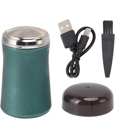 Portable Electric Mini Beard Trimmer - Washable 5V 6600RPM Green | Perfect for Travel & Grooming - Buy Online on SooperMarket.com