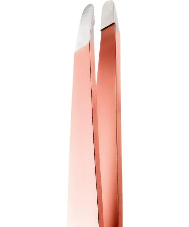 Rubis Classic Stainless Steel Slanted Tweezers with Real Ruby | Luxury Collection 1K103REDRU - Red Gold - Buy Online on SooperMarket.com