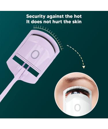 Zetiling USB Electric Heated Eyelash Curler - Long Lasting & Safe Design for Women | Efficient Easy to Use USB Charging Perfect for Thick Lashes (Purple - Buy Online on SooperMarket.com