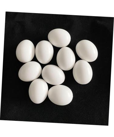 Yardwe 12pcs Fake Eggs Minieggs Household Egg Props Mini Egg Graffiti Plastic Eggs Fake Bird Eggs Parrot 1.6x1.2cm White - Buy Online on SooperMarket.com