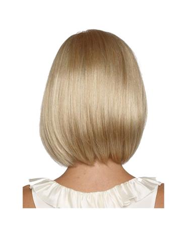 Buy Short Blonde Wig for Women | Natural Synthetic Straight Wigs with Bangs - Perfect for Daily Use - Buy Online on SooperMarket.com