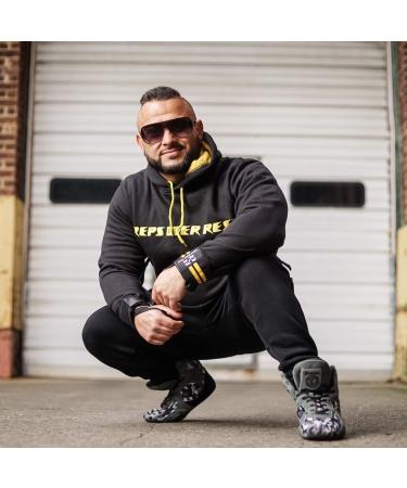 Ultimate Lifting Sweatshirt XX-Large Black & Yellow - Ideal for Weightlifting, Bodybuilding, Powerlifting, Crossfit & Weight Loss - Buy Online on SooperMarket.com