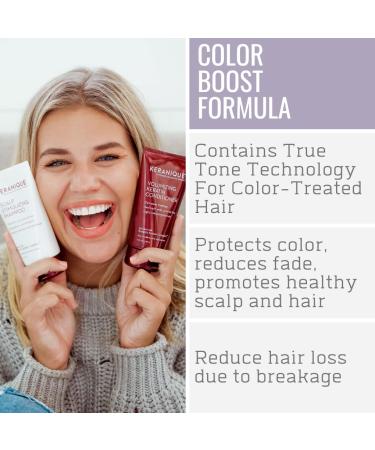 Keranique Thicker Fuller Hair System - 60 Days w/ Keratin Shampoo, Conditioner, Boosting Serum, & Repair Treatment - for Colored Thinning Hair - Paraben/Sulfate Free - Buy Online on SooperMarket.com
