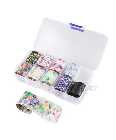 1 Nail Stickers Nail Art Decals Flower Stickers Flower Nail Decorations Applique Sixtieth Miss Boxed