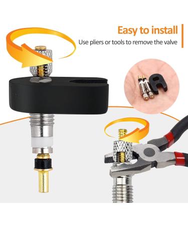 Buy Aobetak 15 Parts French Bicycle Valve Adapter Set - Sclaverand Valve Replacement Set with Insert Key Cap & Auto-Valve Adapter | International Shipping - Buy Online on SooperMarket.com