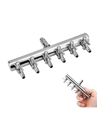 Hzyclzh air distributor stainless steel air flow controller check valve aquarium air control valve air distributor stainless steel aquarium airstroke valve for in aquariums Fish box aquaculture