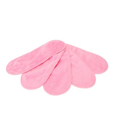 5pcs Coral Fleece Makeup Remover Towel Reusable Microfiber Face Cleansing Towel for Home Beauty Salon Skin Friendly Washable Makeup Removing Cloth for Mascara Eyeliner Foundation Lipstick