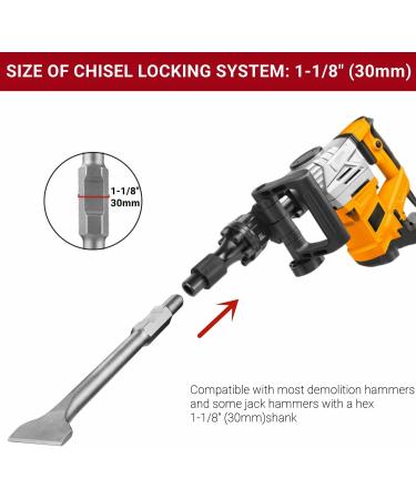 Firecore FS18316 Electric Demolition Jack Hammer Chisel 1-1/8 Hex Shank | 3x16 | 1 Pack - Buy Online on SooperMarket.com