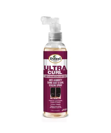 Difeel Ultra Curl Sealing Spray 8 oz - Hair Treatment for Curly Hair Anti-Frizz and Humidity-Proof
