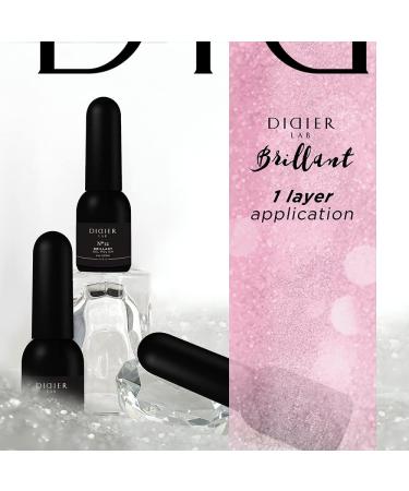 Didier Lab - Premium UV Gel Nail Polish - Brillant No. 12 - Gel Nail Varnish - Nail Art - Long-Lasting High Gloss Wear - Pink Gel Nail Polish - Gel Nails - Glitter Gel Nail Polish - Rich Pigment - Buy Online on SooperMarket.com