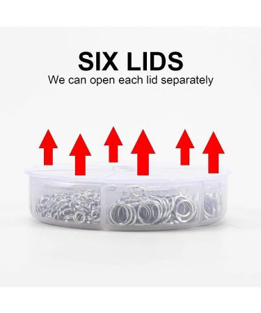 1000pcs Stainless-Steel Jump Rings Set for Jewelry Making - 4mm-10mm Silver O Ring Connectors - Buy Online on SooperMarket.com