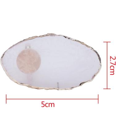 1 Pc Resin Stone Color Nail Art Ring Palette Finger Ring Plate Acrylic Polish Cream Foundation Mixing Nail Art Equipment - Buy Online on SooperMarket.com