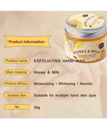 50G Hand Moisturizing Mask - Milk & Honey Exfoliating Treatment for Dry Cracked Hands | Repair Rough Skin | Unisex Hand Care - Buy Online on SooperMarket.com