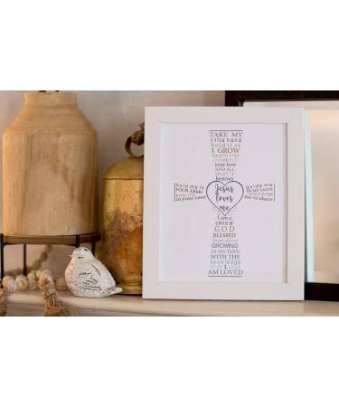 Jesus Loves Me Baptism Frame for Baby - White Grandparent Gift - Buy Online on SooperMarket.com