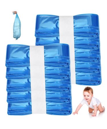 Cliunt refill film for diaper pail 10PCs diaper -pail cassettes 4.5m litter loose refill cassette compatible all diaper pail (blue)