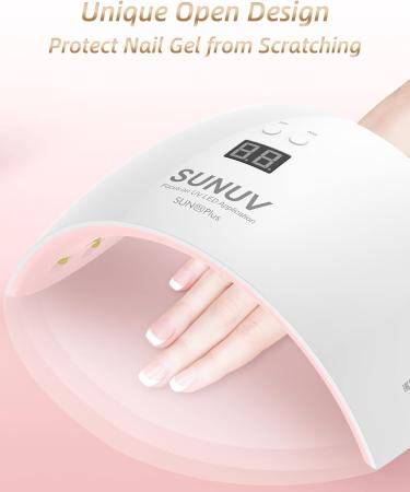 SUNUV 36W UV LED Gel Nail Lamp with Sensor, LCD Screen and 30s/60s Timer - Buy Online on SooperMarket.com