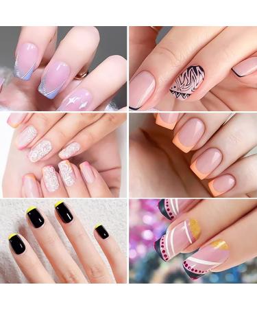 saijer Nail Art Stamper 4 PCS Silicone Nail Art Stamper With Scrapers 8 PCS Nail Art Stamping Plates Transparent Jelly Nail Stamp Manicure Tools Nail Plates Soft Stamper for DIY Nail Art Design - Buy Online on SooperMarket.com