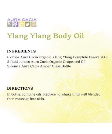 Buy Aura Cacia 100% Pure Ylang Ylang Essential Oil - Organic & GCMS Tested - 7.4ml - Buy Online on SooperMarket.com