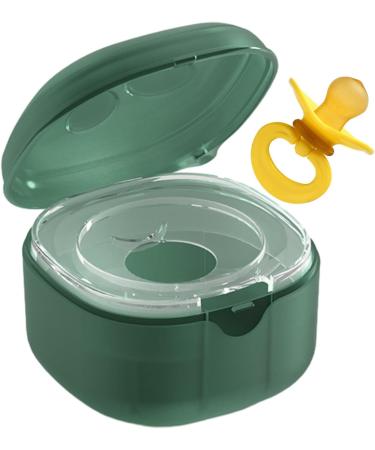Stylish Ghirting Pacifier Container | Universal Portable Pacifier Clips Box & Accessories Storage - Green - Buy Online on SooperMarket.com