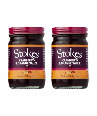 Stokes Cranberry & Orange Sauce with Ruby Port 215g - Pack of 2