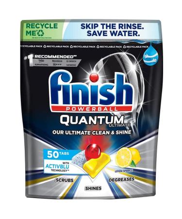FINISH POWERBALL Quantum Ultimate Dishwasher Tablets Lemon 50'S