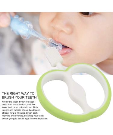 Baby Toothbrush Silicone Oral Care Fruit Shape Teeth Cleaner Toothbrush Children Kid for Baby Infants(green) - Buy Online on SooperMarket.com