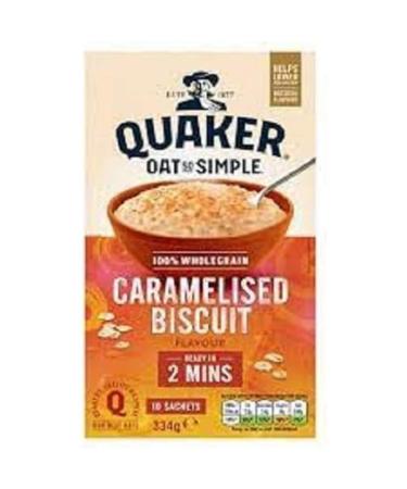 Quaker Oat So Simple Caramelised Biscuit Porridge Sachets 10 x 33.4g