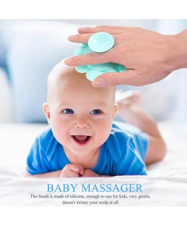 Healvian Soft Bristle Baby Bath Massage Brush - Toddler Safe Hair Washing and Scalp Cleaning Tool - Buy Online on SooperMarket.com