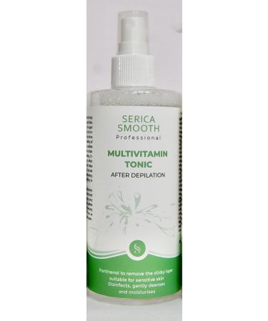 SERICA SMOOTH Multivitamin Cleansing Tonic Fluid Pre Post Depilation Waxing 300ml